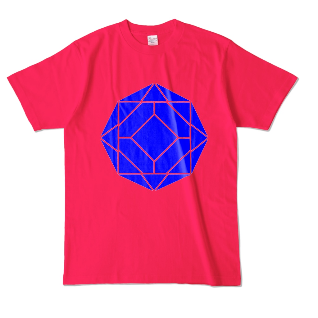 【カラーTシャツ】0-ENK ロゴ (文字なし) 正面 ホットピンク (濃色)