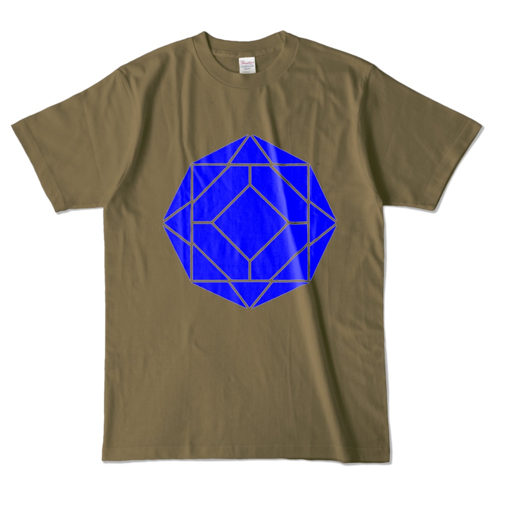 【カラーTシャツ】0-ENK ロゴ (文字なし) 正面 オリーブ (濃色)