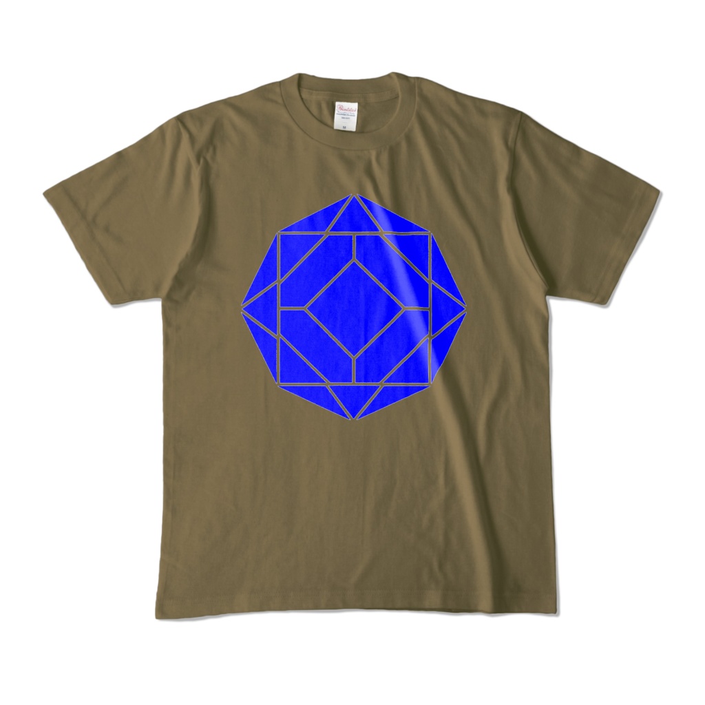 【カラーTシャツ】0-ENK ロゴ (文字なし) 正面 オリーブ (濃色)