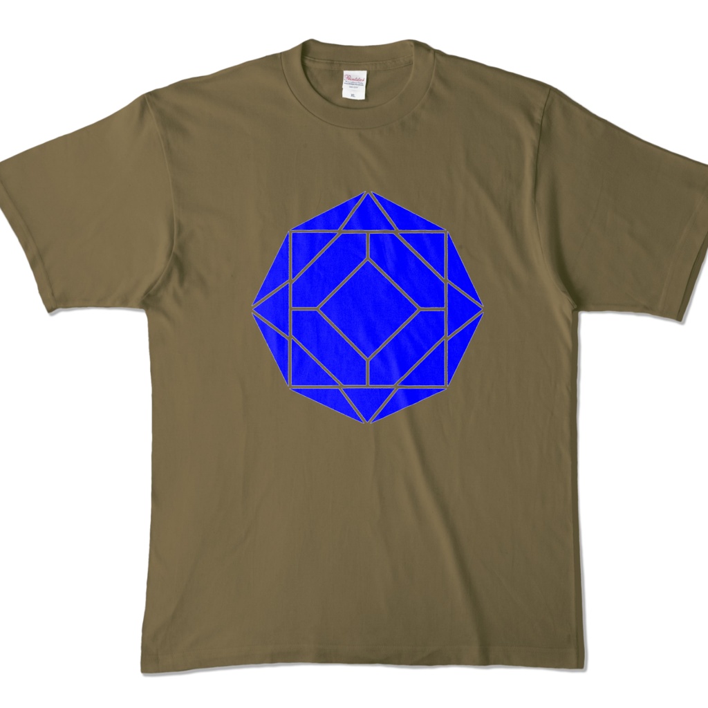 【カラーTシャツ】0-ENK ロゴ (文字なし) 正面 オリーブ (濃色)