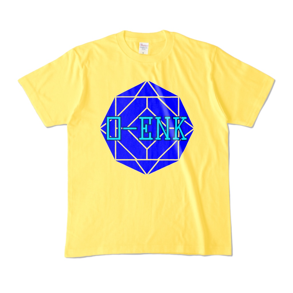 【カラーTシャツ】0-ENK ロゴ 正面 イエロー (濃色)