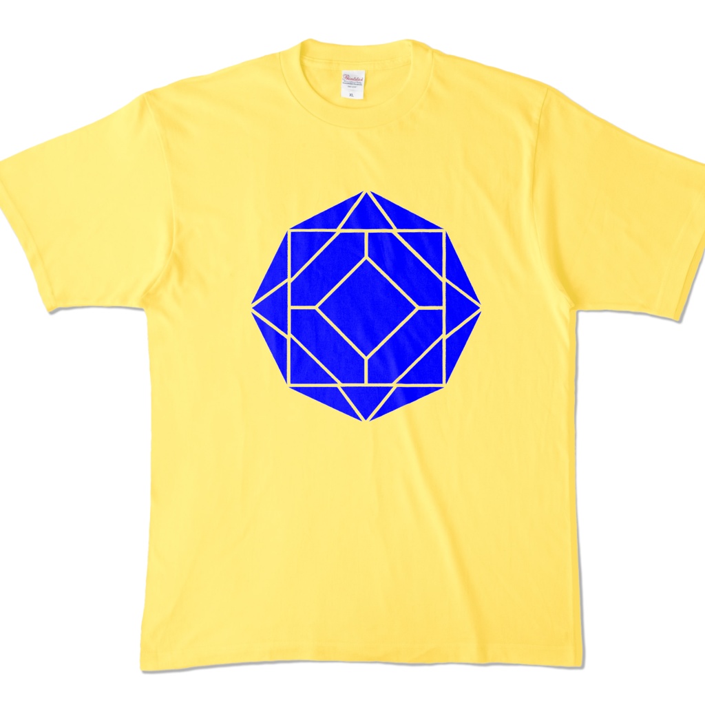 【カラーTシャツ】0-ENK ロゴ (文字なし) 正面 イエロー (濃色)