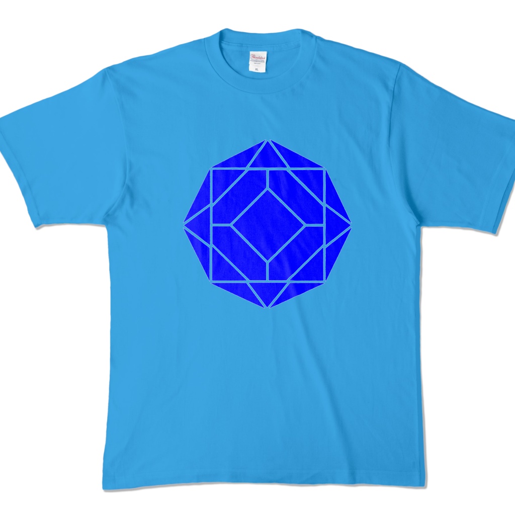 【カラーTシャツ】0-ENK ロゴ (文字なし) 正面 ターコイズ (濃色)