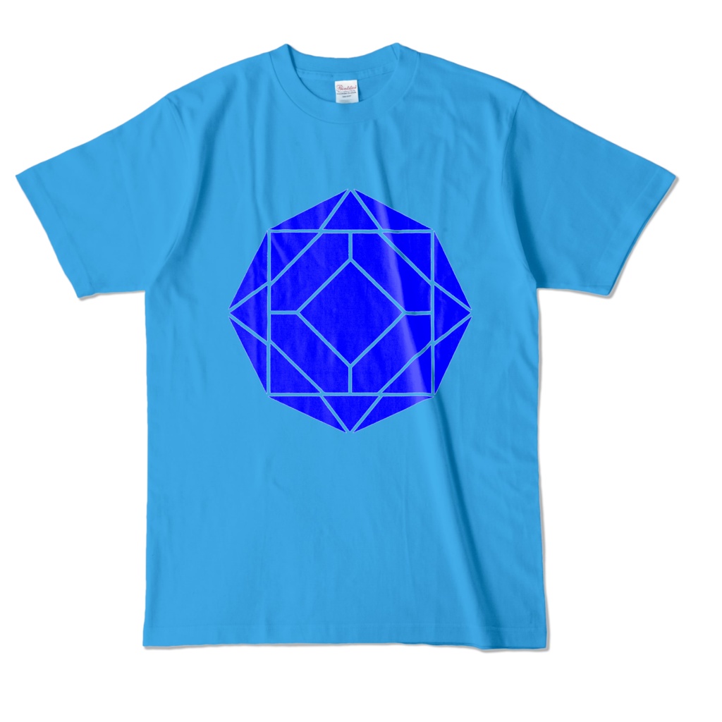 【カラーTシャツ】0-ENK ロゴ (文字なし) 正面 ターコイズ (濃色)