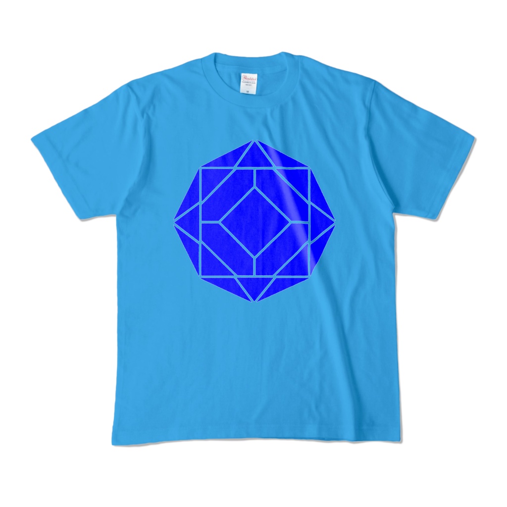 【カラーTシャツ】0-ENK ロゴ (文字なし) 正面 ターコイズ (濃色)