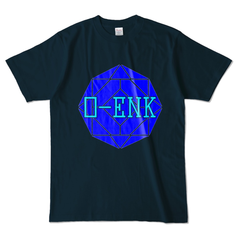【カラーTシャツ】0-ENK ロゴ 正面 ネイビー (濃色)