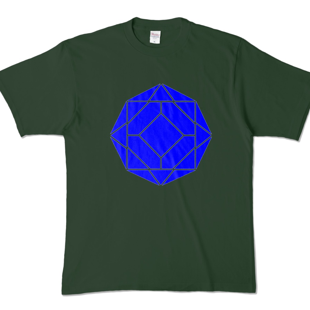 【カラーTシャツ】0-ENK ロゴ (文字なし) 正面 フォレスト (濃色)