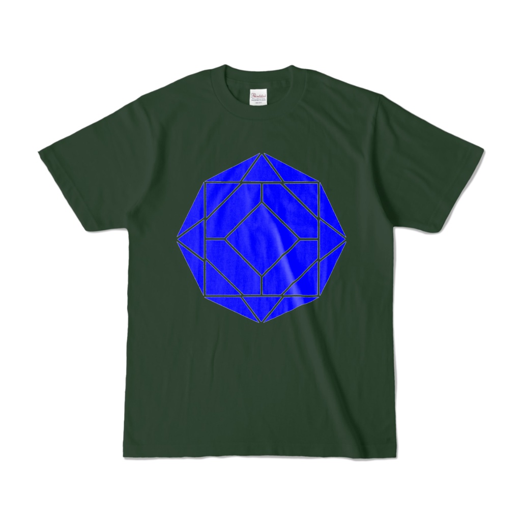 【カラーTシャツ】0-ENK ロゴ （文字なし） 正面 フォレスト （濃色）