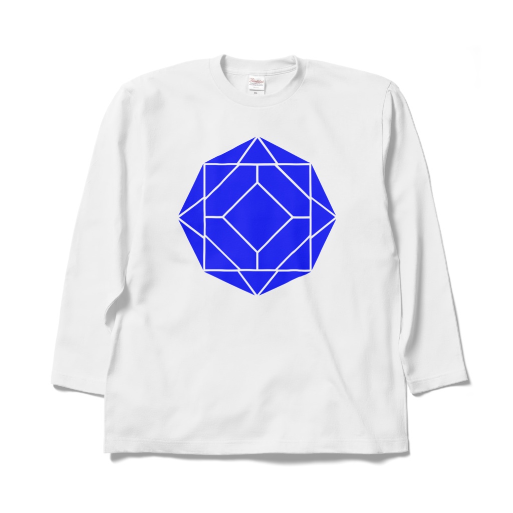 【ロングスリーブTシャツ】0-ENK ロゴ (文字なし) 正面 (ホワイト)