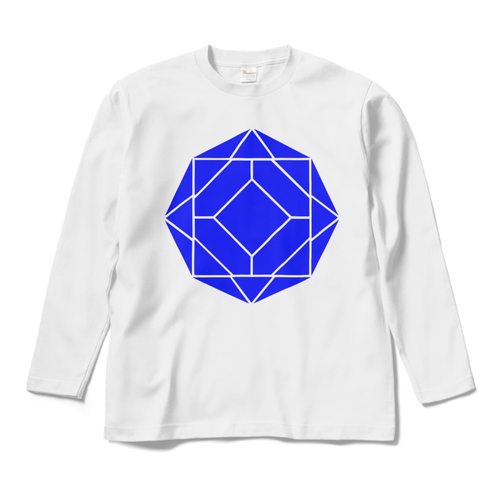 【ロングスリーブTシャツ】0-ENK ロゴ (文字なし) 正面 (ホワイト)