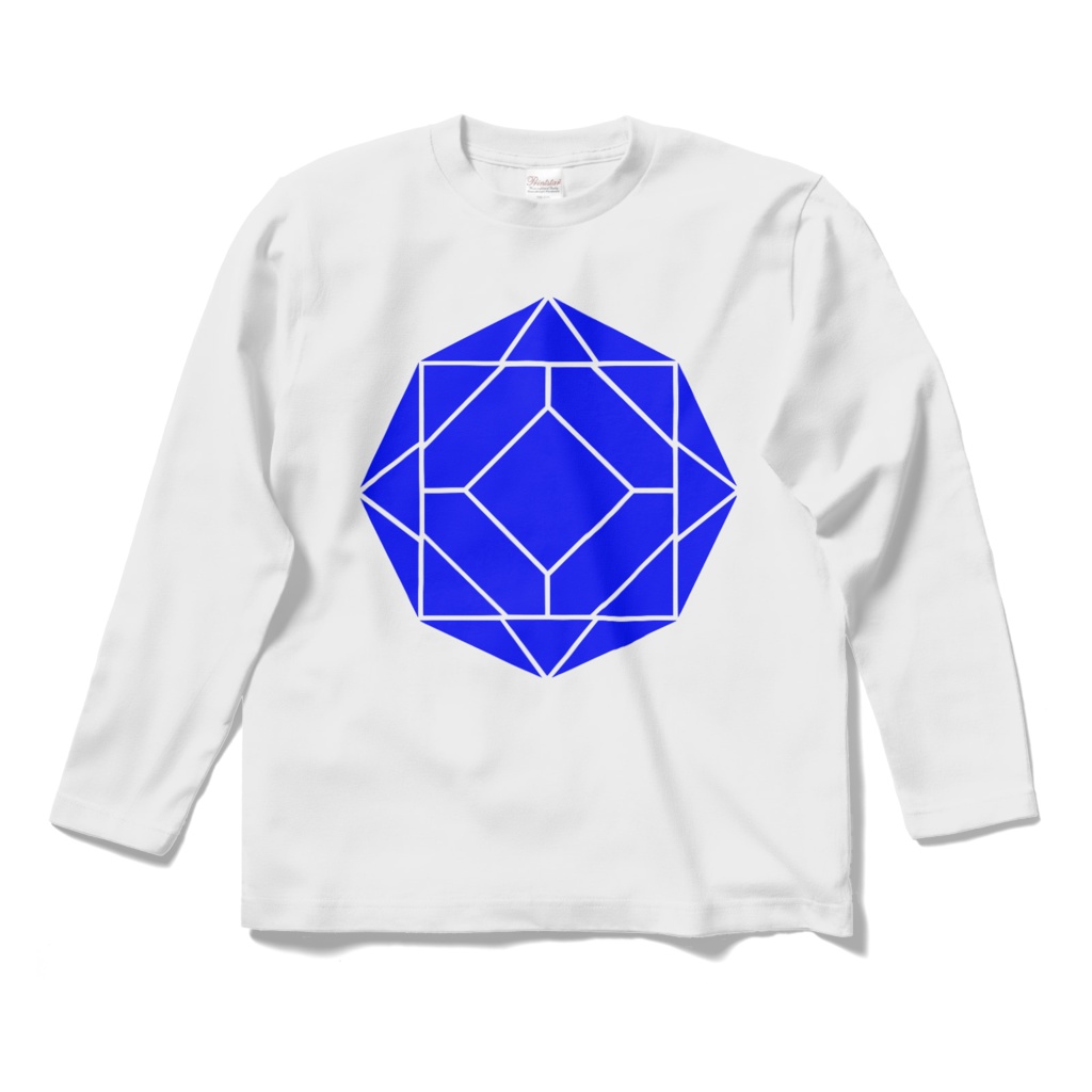 【ロングスリーブTシャツ】0-ENK ロゴ （文字なし） 正面 （ホワイト）