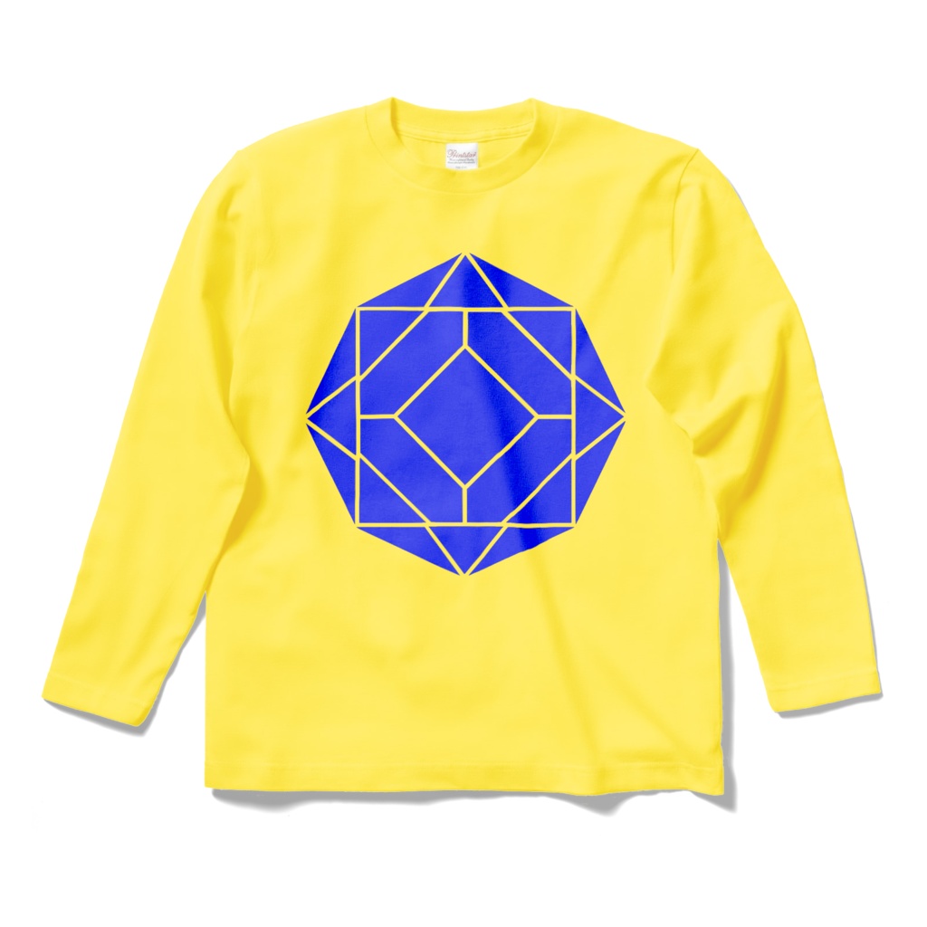 【ロングスリーブTシャツ】0-ENK ロゴ （文字なし） 正面 （イエロー）