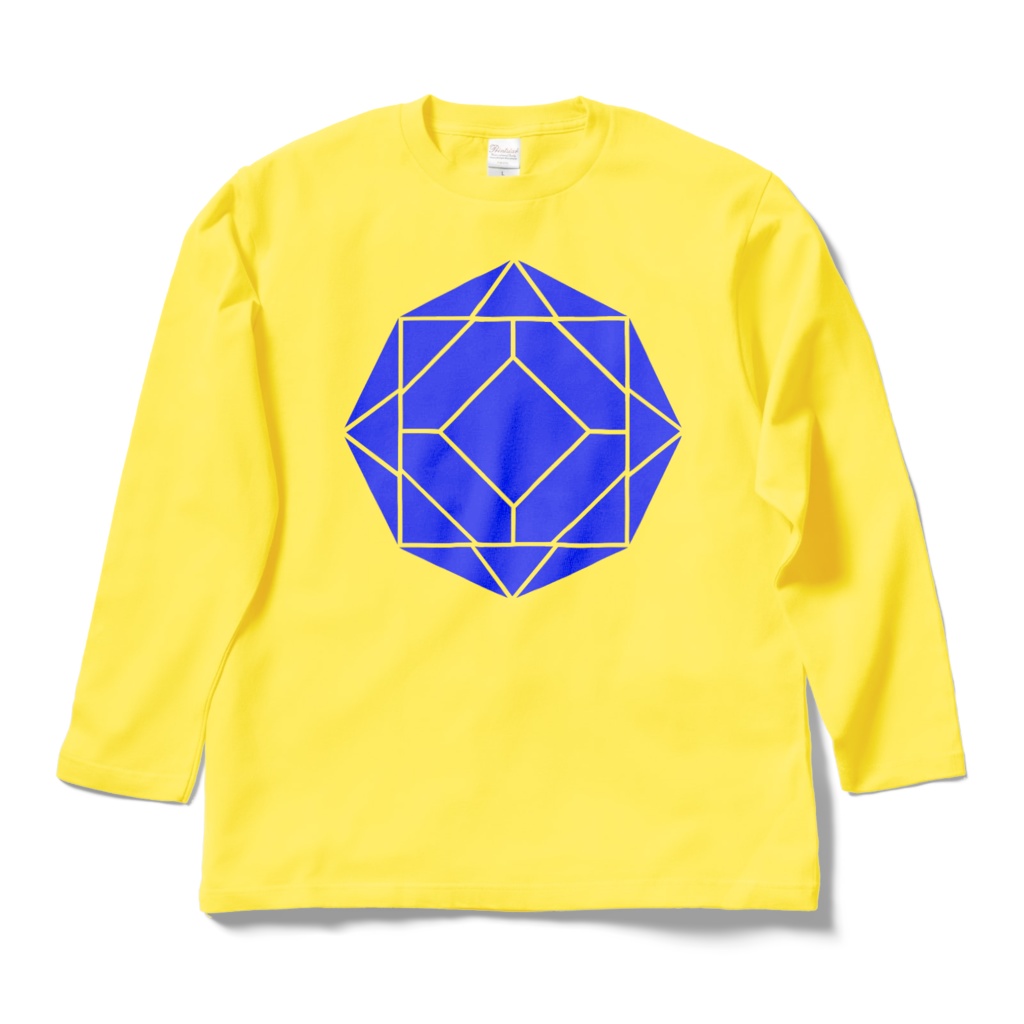 【ロングスリーブTシャツ】0-ENK ロゴ (文字なし) 正面 (イエロー)