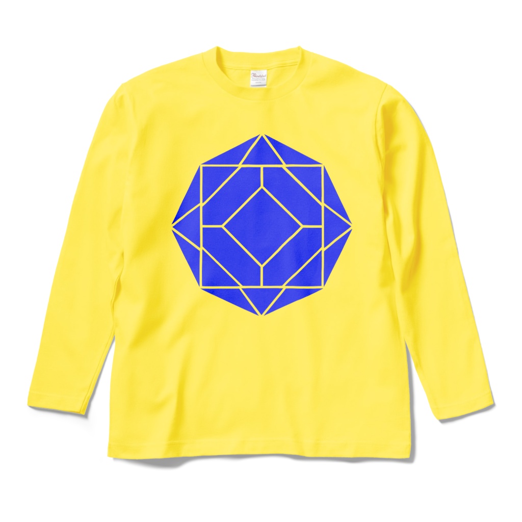 【ロングスリーブTシャツ】0-ENK ロゴ (文字なし) 正面 (イエロー)