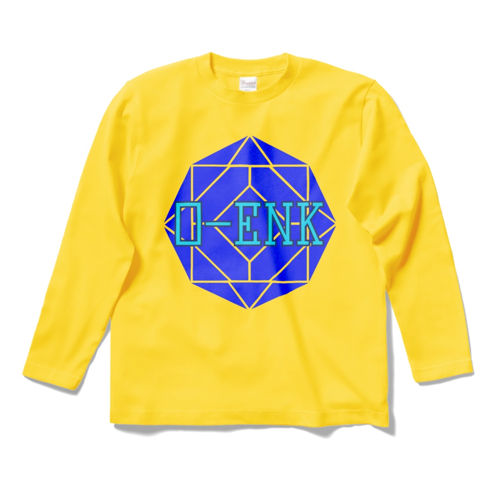 【ロングスリーブTシャツ】0-ENK ロゴ 正面 (デイジー)