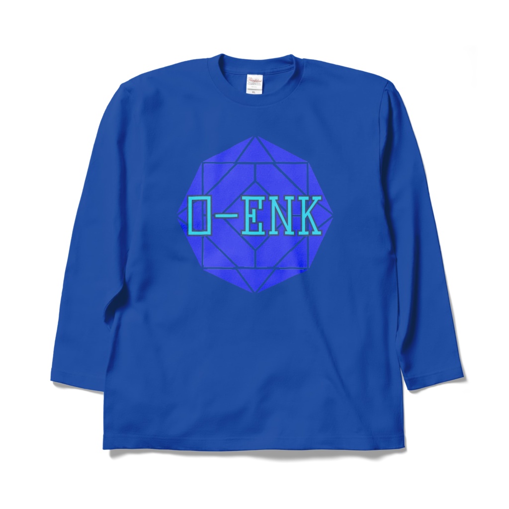 【ロングスリーブTシャツ】0-ENK ロゴ 正面 (ロイヤルブルー)