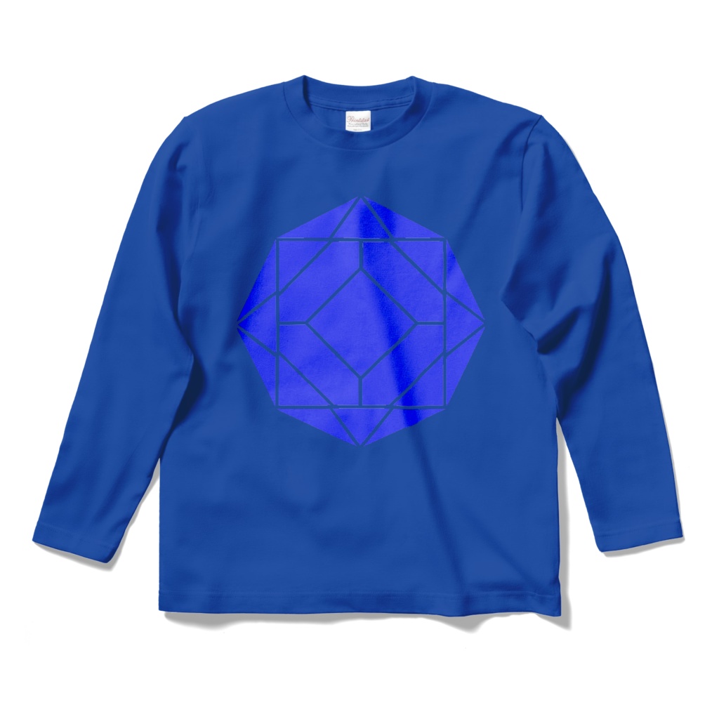 【ロングスリーブTシャツ】0-ENK ロゴ (文字なし) 正面 (ロイヤルブルー)