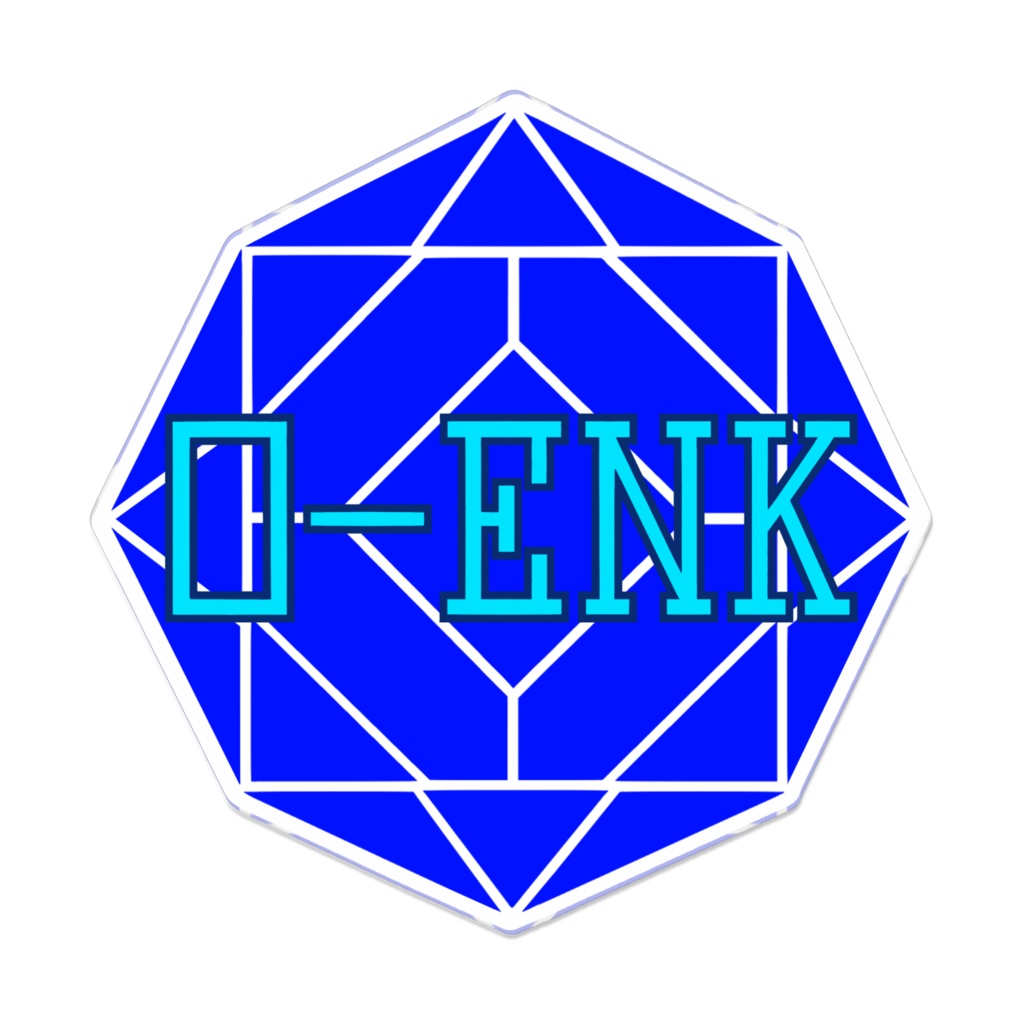 【アクリルバッジ】0-ENK ロゴ (白)