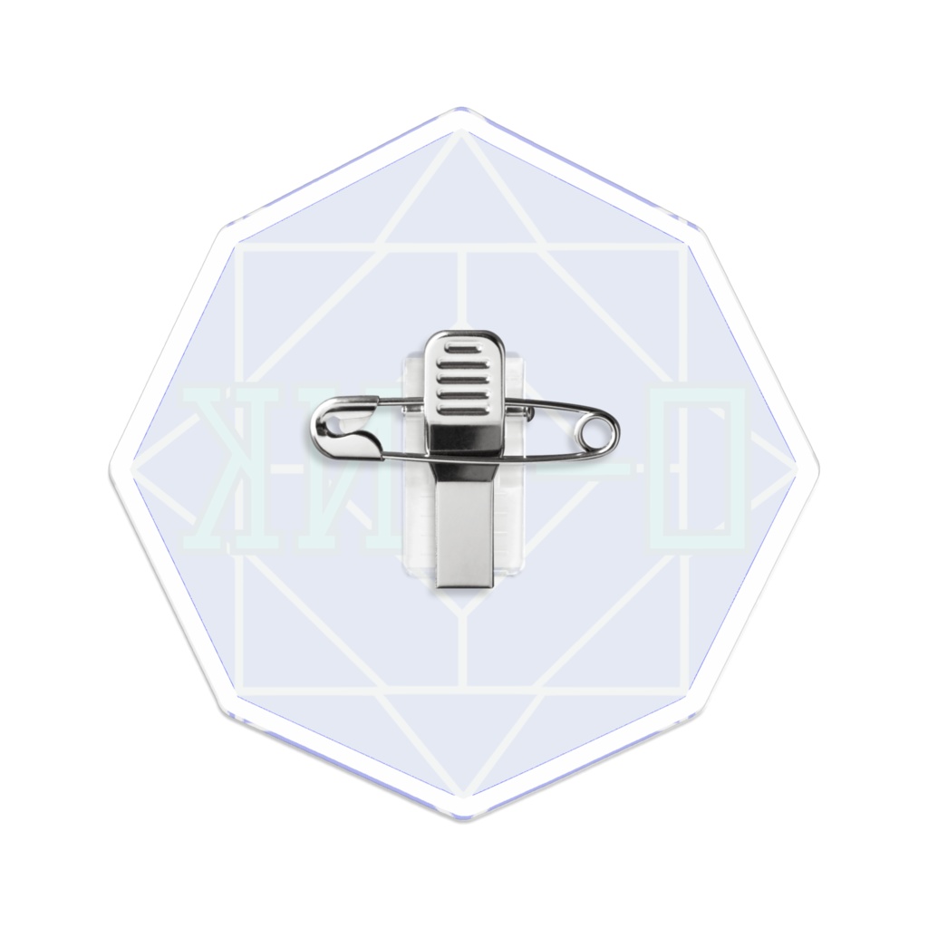 【アクリルバッジ】0-ENK ロゴ (白)