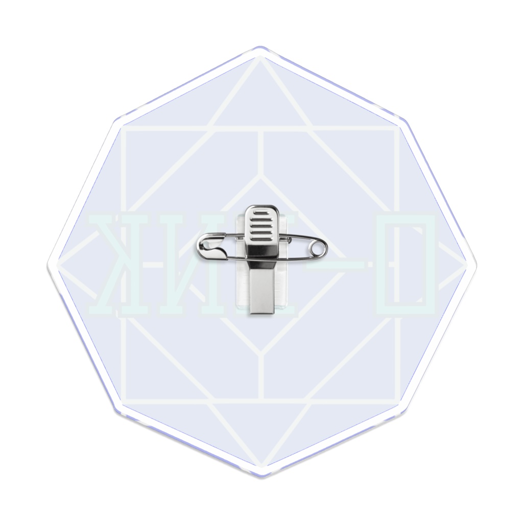 【アクリルバッジ】0-ENK ロゴ (白)