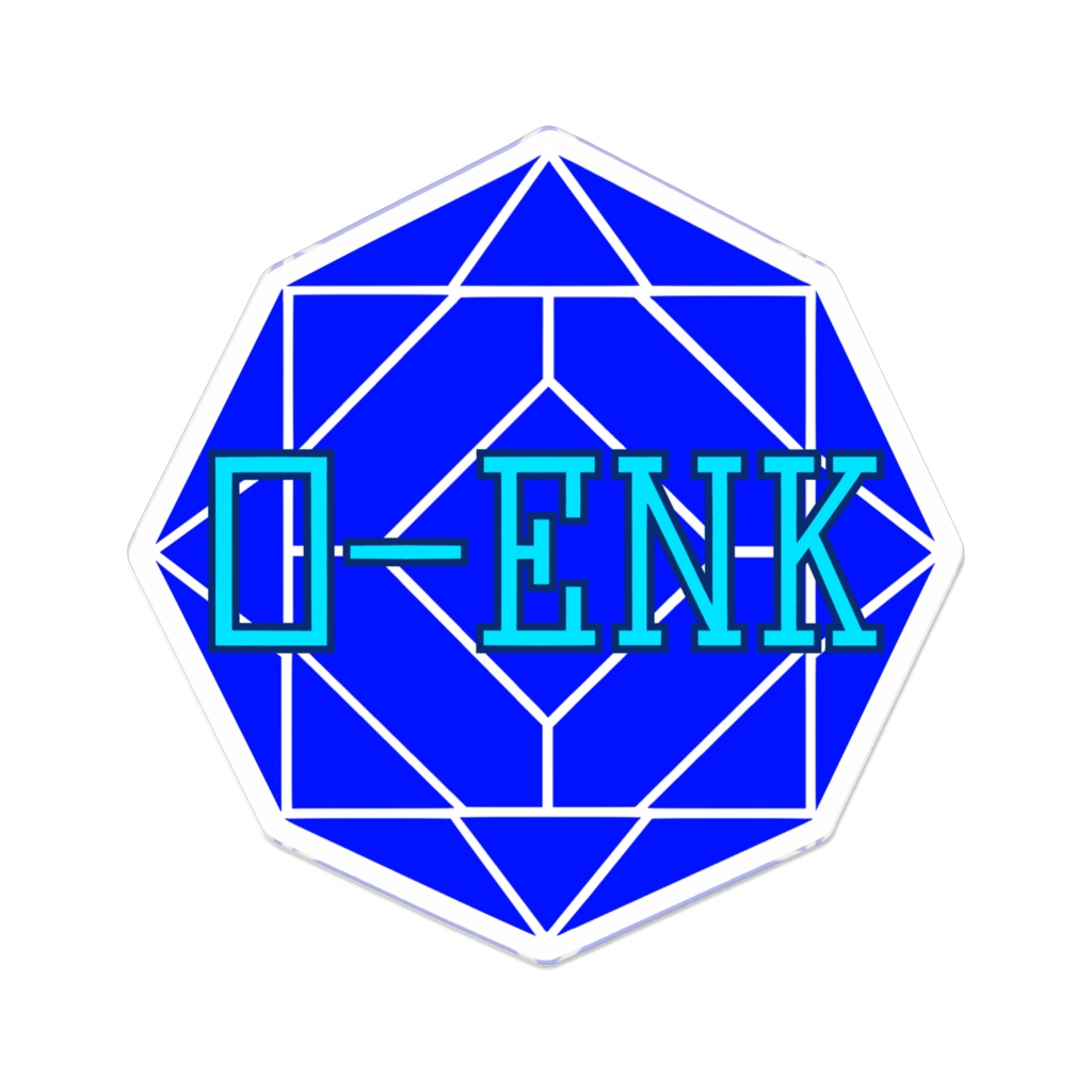 【アクリルバッジ】0-ENK ロゴ (白)