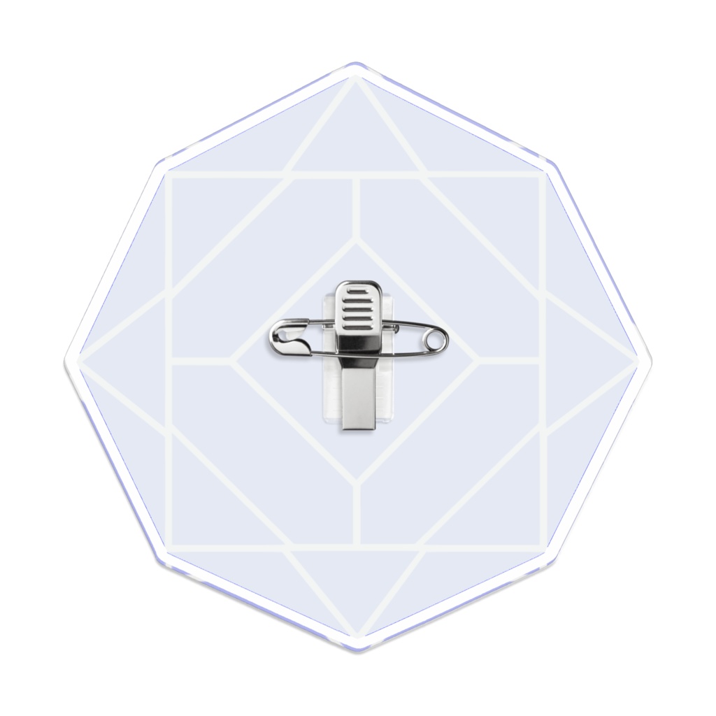 【アクリルバッジ】0-ENK ロゴ (文字なし/白)