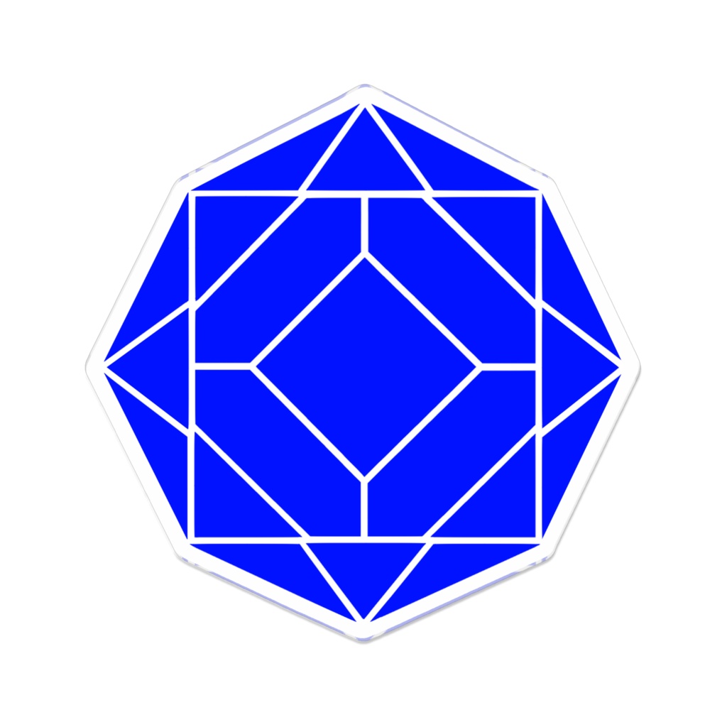 【アクリルバッジ】0-ENK ロゴ (文字なし/白)