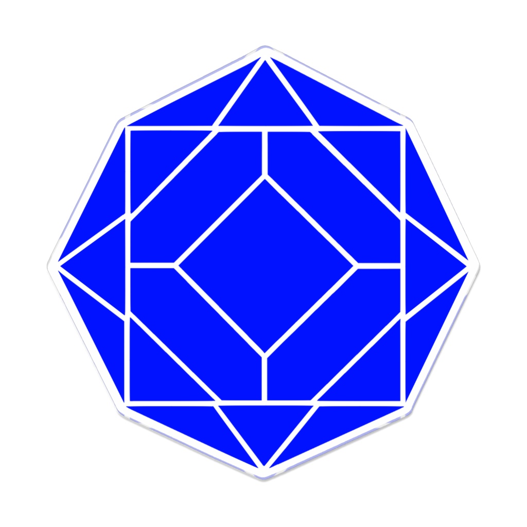 【アクリルバッジ】0-ENK ロゴ (文字なし/白)