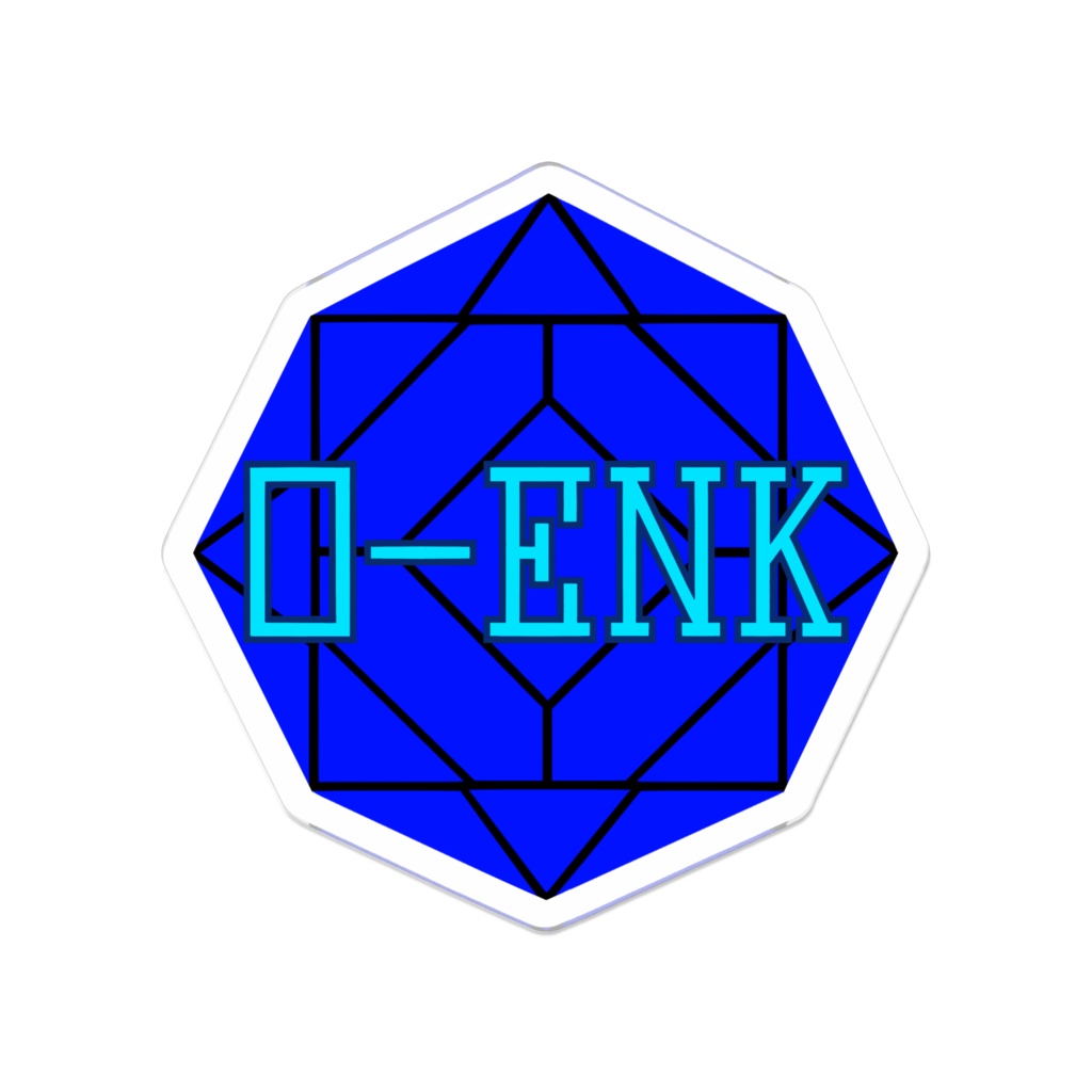 【アクリルバッジ】0-ENK ロゴ （黒）