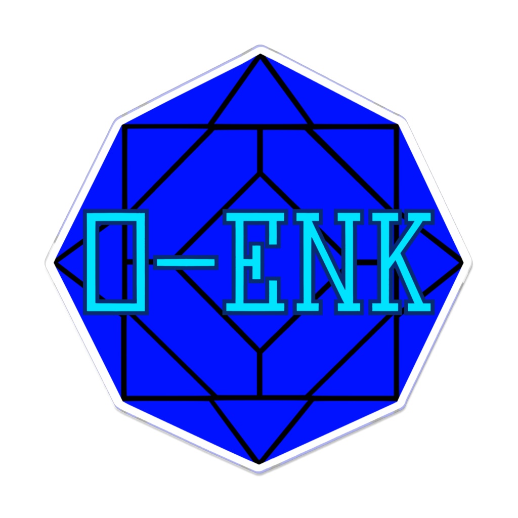 【アクリルバッジ】0-ENK ロゴ (黒)