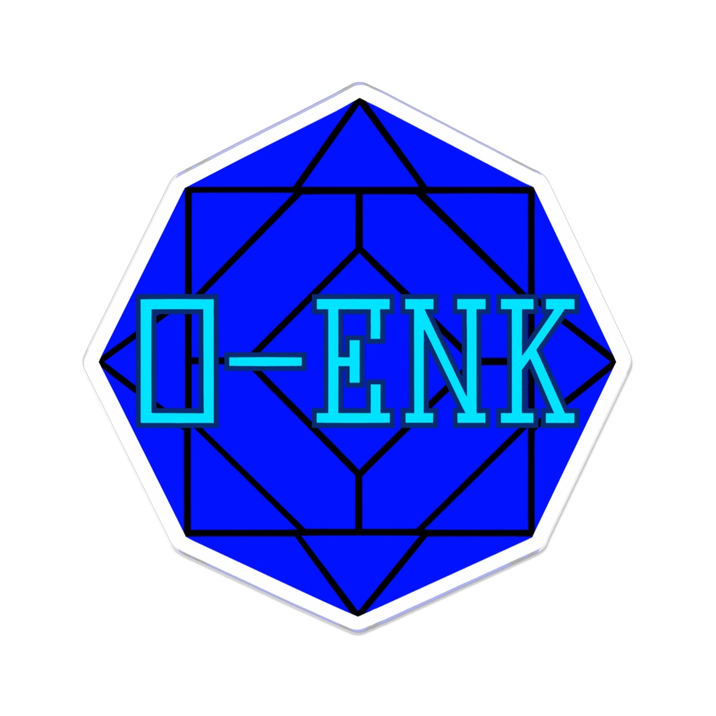 【アクリルバッジ】0-ENK ロゴ (黒)