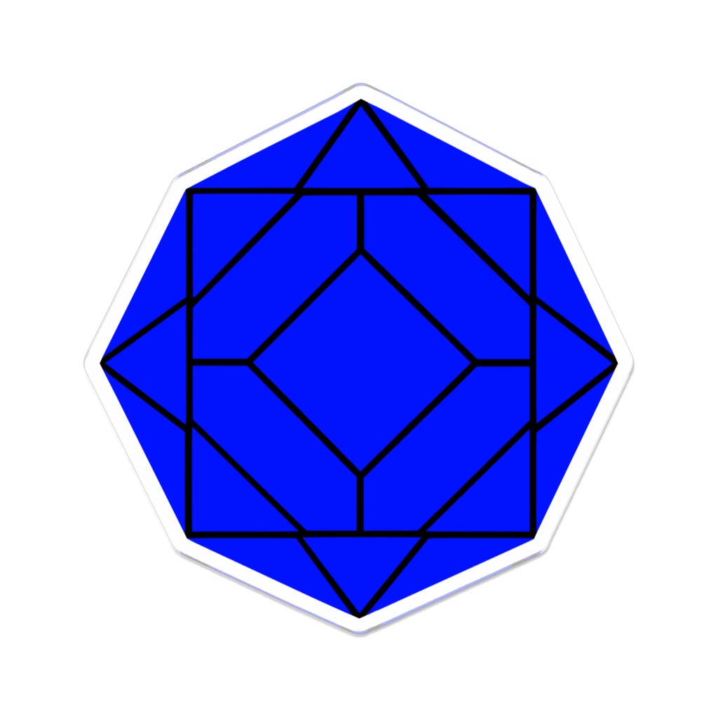 【アクリルバッジ】0-ENK ロゴ (文字なし/黒)