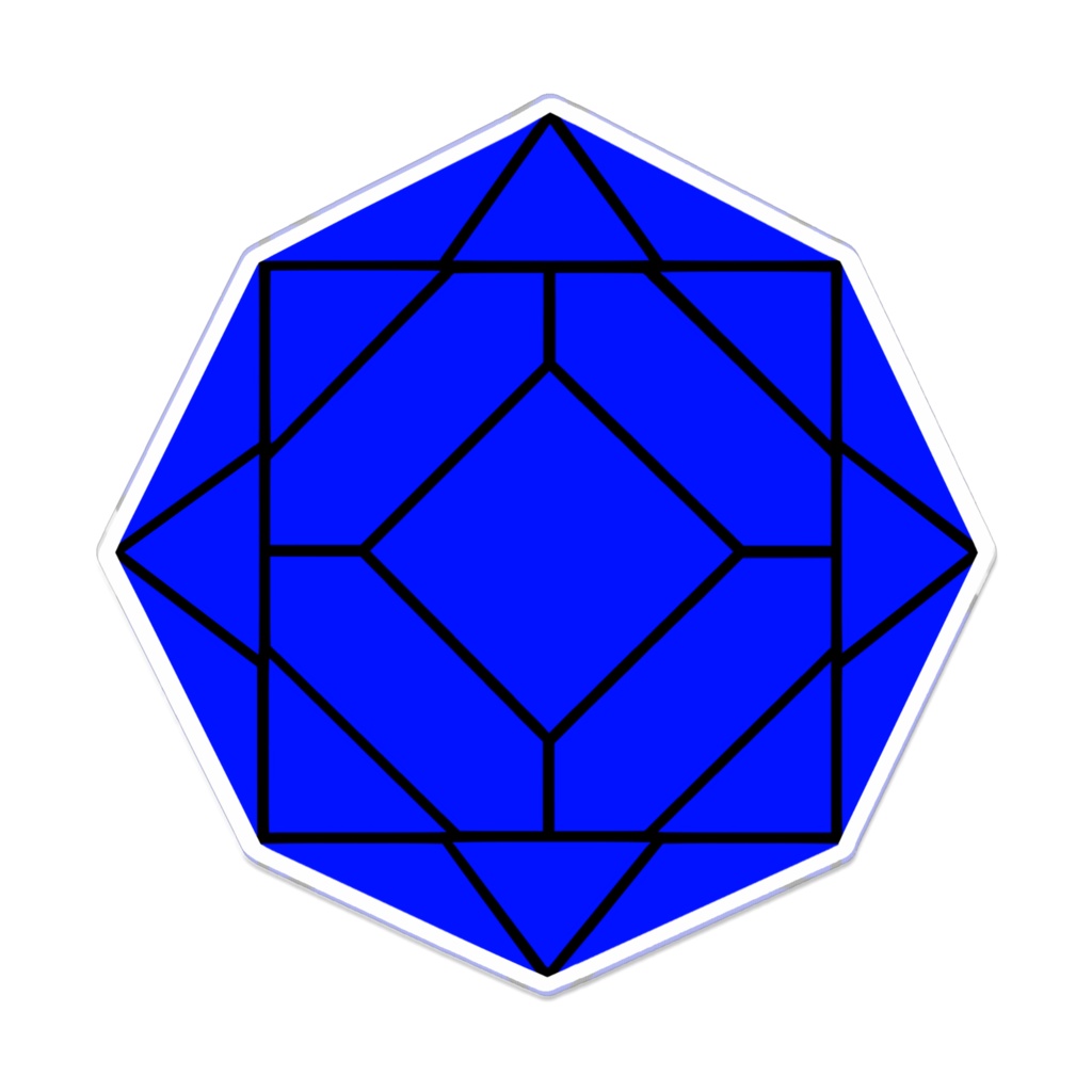 【アクリルバッジ】0-ENK ロゴ (文字なし/黒)