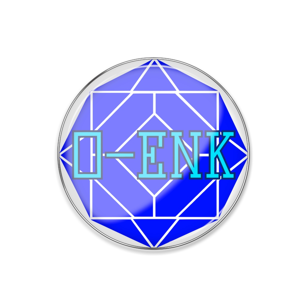 【ピンバッジ】0-ENK ロゴ （白）