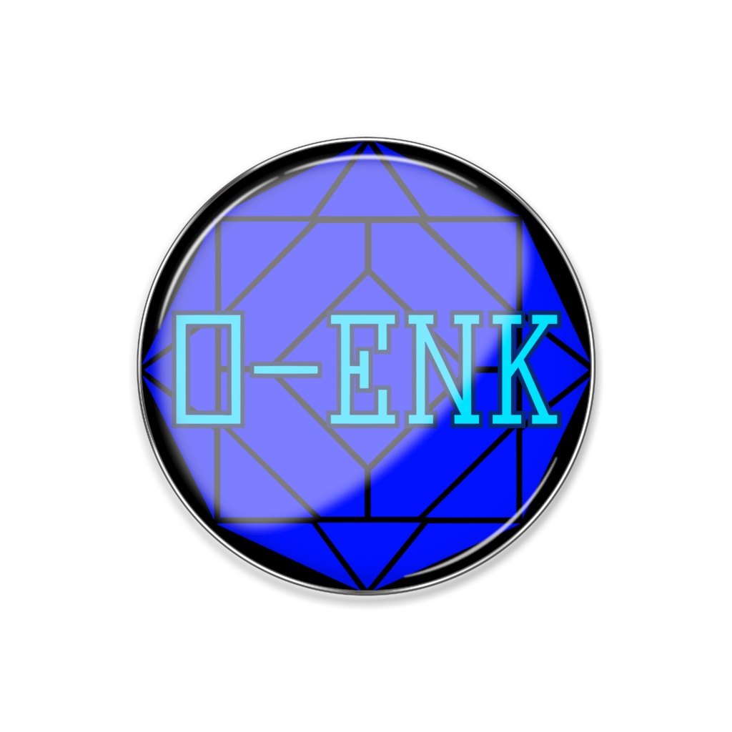 【ピンバッジ】0-ENK ロゴ （黒）