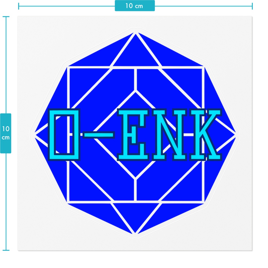 【ステッカー】0-ENK ロゴ (透過) (クリア)