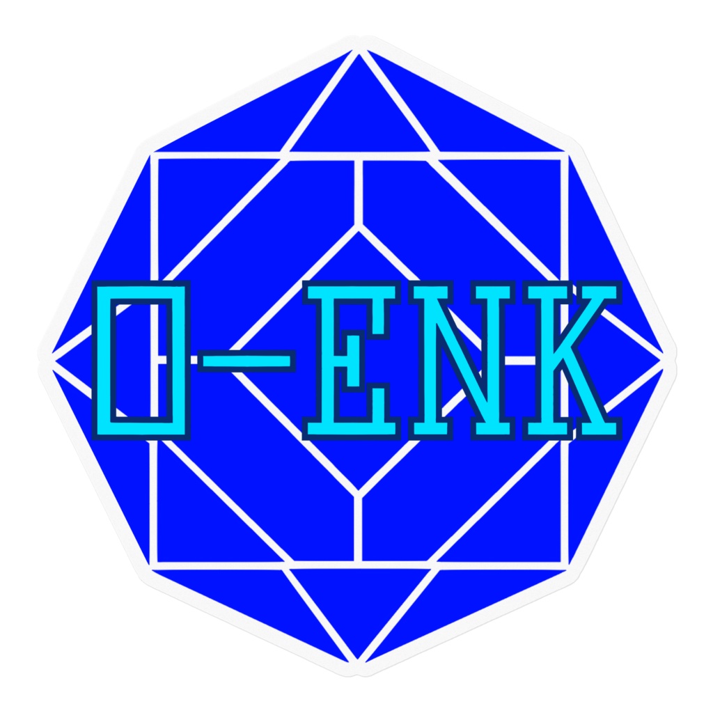 【ステッカー】0-ENK ロゴ （透過） （クリア）
