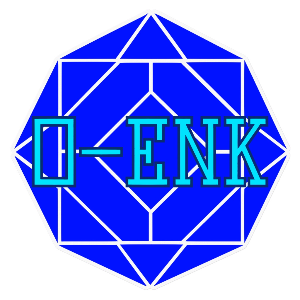 【ステッカー】0-ENK ロゴ (透過) (クリア)