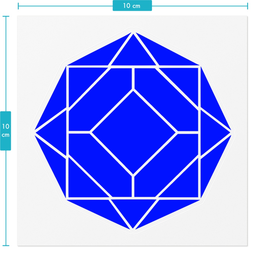 【ステッカー】0-ENK ロゴ (文字なし/透過) (クリア)