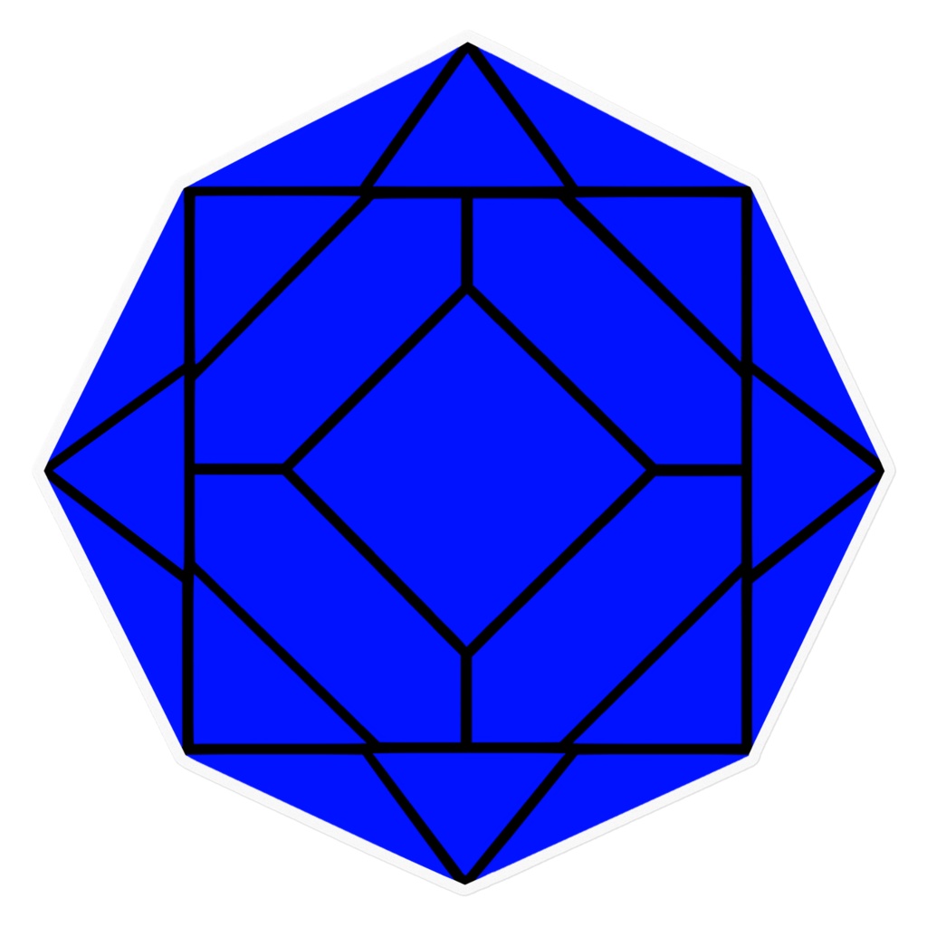 【ステッカー】0-ENK ロゴ (文字なし/黒) (クリア)