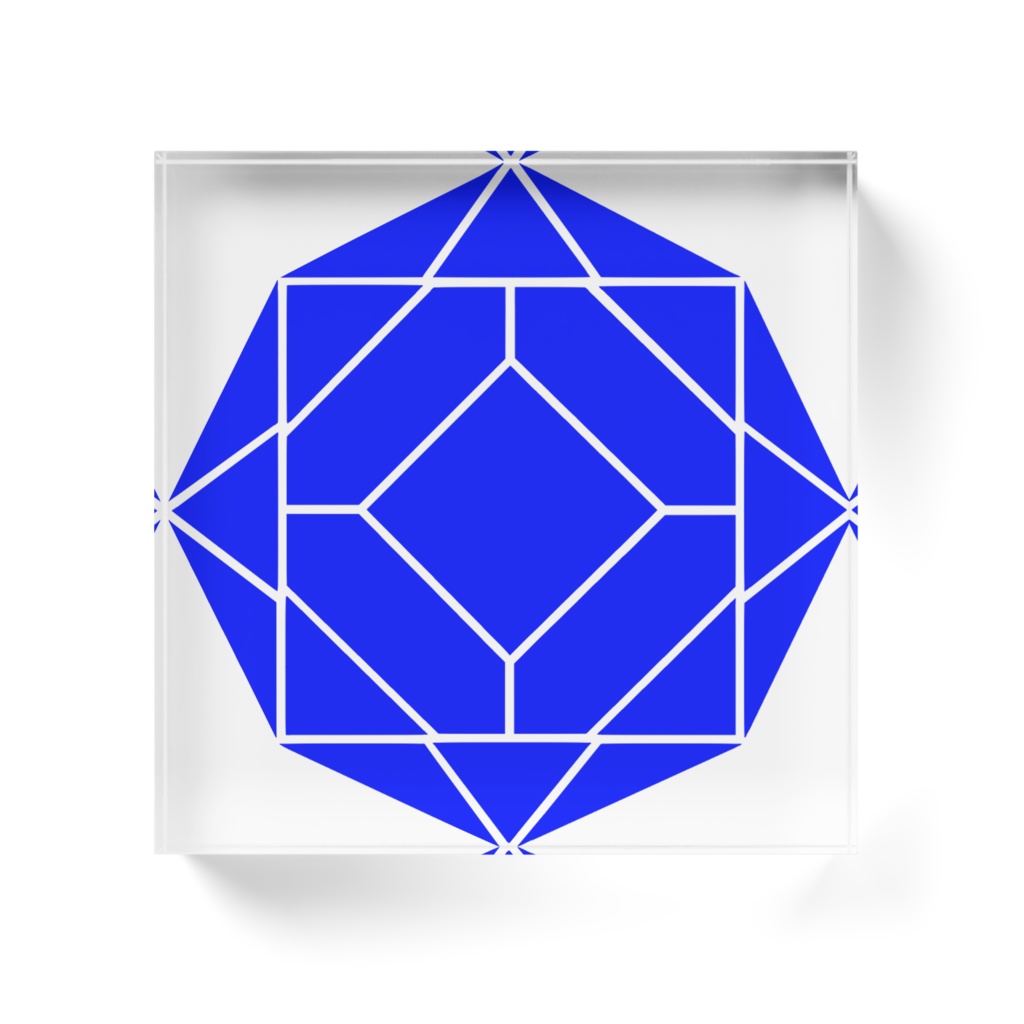 【アクリルブロック】0-ENK ロゴ (文字なし/透過) (クリア)