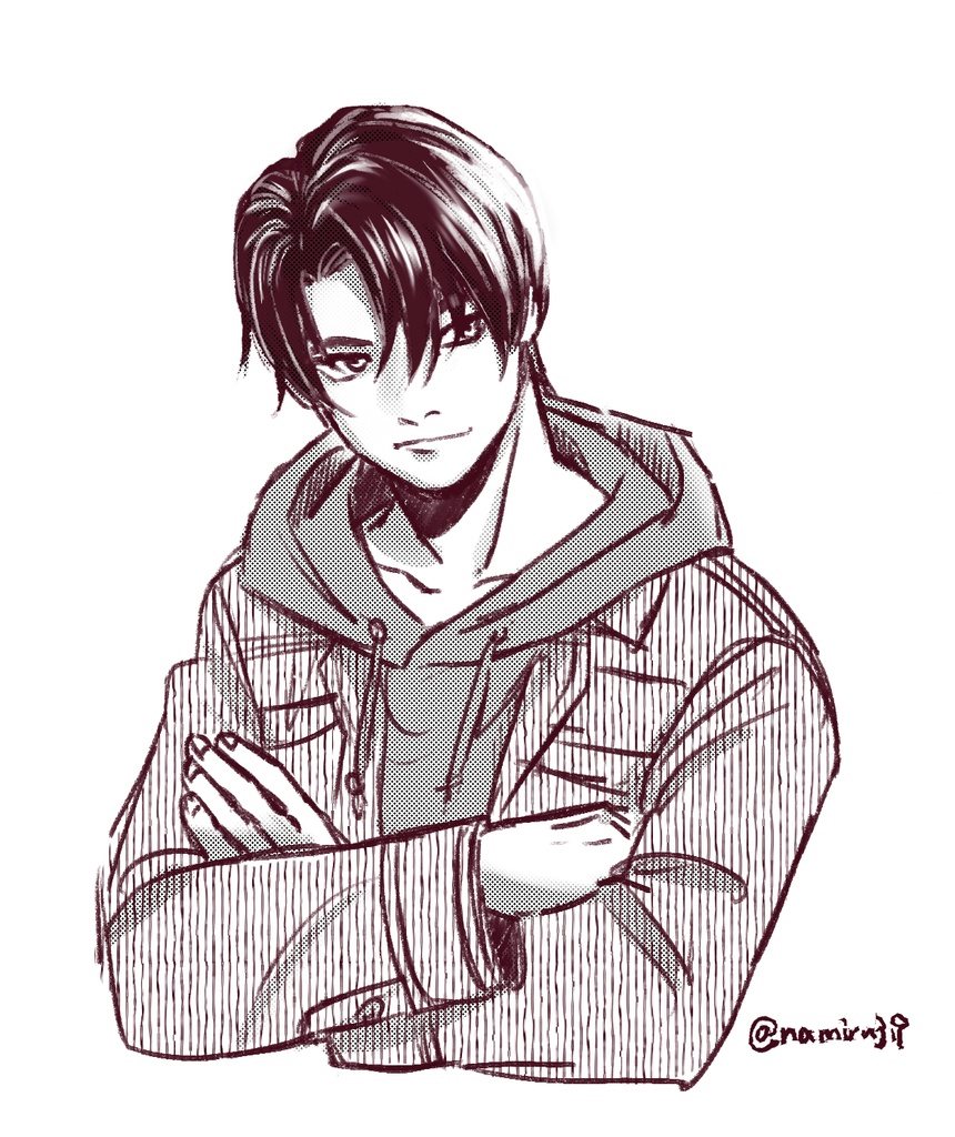 フリーハンドなストライプ他トーンブラシセット