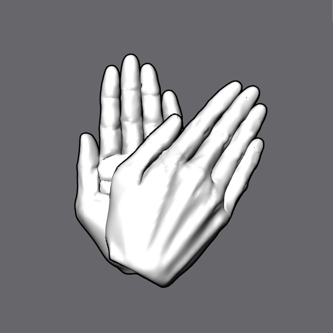 ぷにっとゴリッとリアルな肉感の手 失礼しますの手