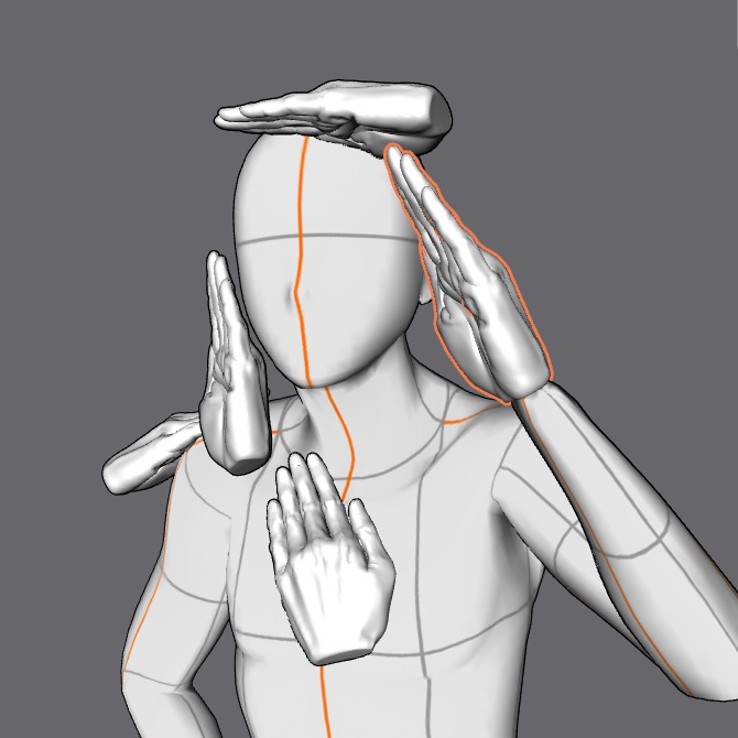 ぷにっとゴリッとリアルな肉感の手 失礼しますの手