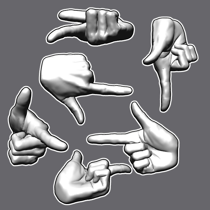 ぷにっとゴリッとリアルな肉感の手 バーンの手