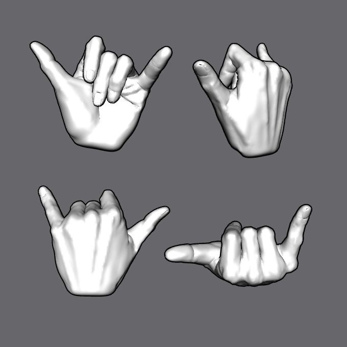 ぷにっとゴリッとリアルな肉感の手 ハングルースの手