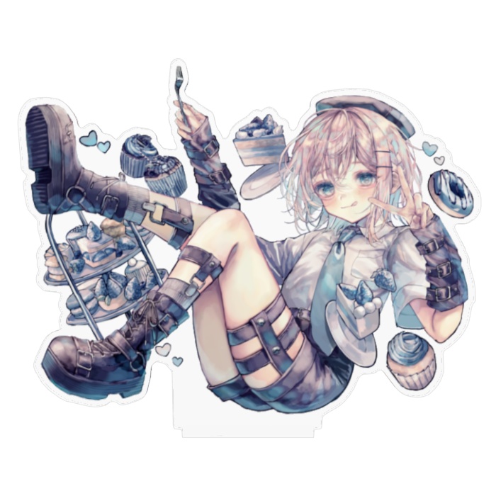 しらふくんアクスタ(ケーキとともに）