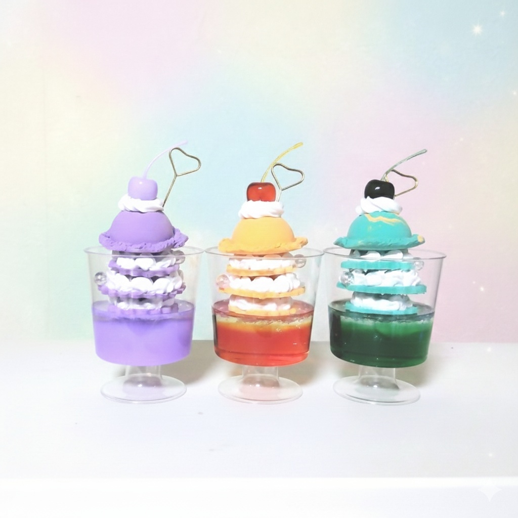 ライバーカラーイメージ パフェ型チェキスタンド