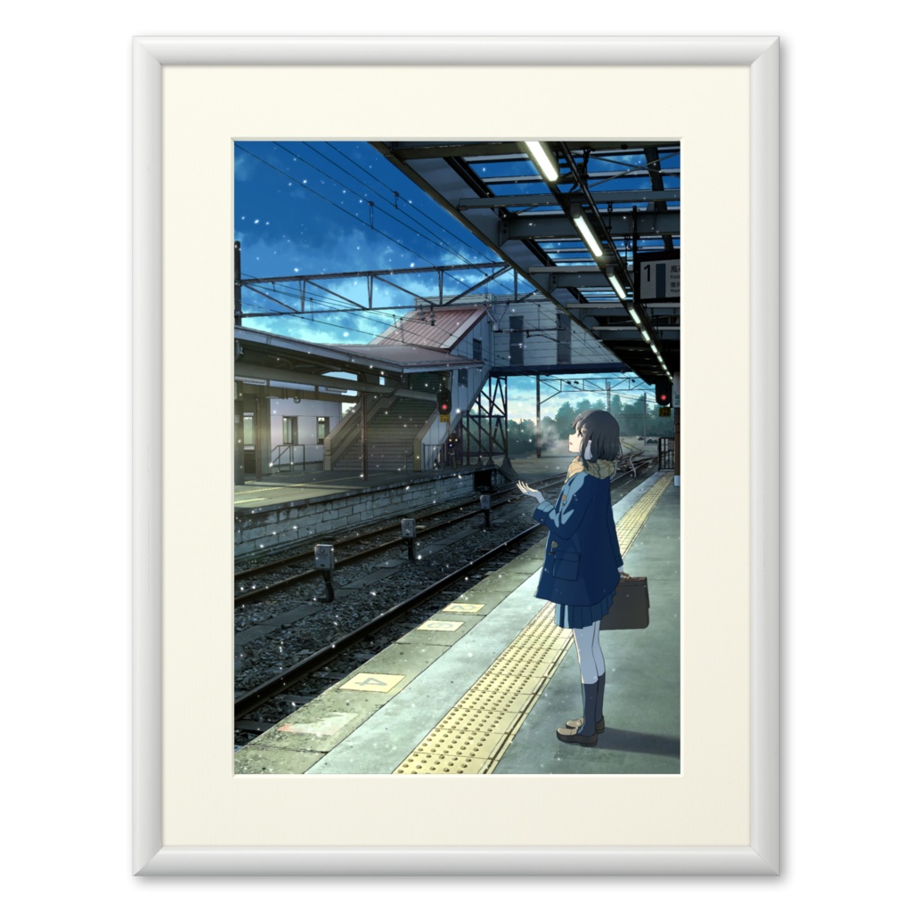複製画/A4 『初雪』