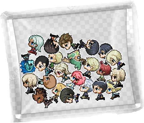 ドット絵　フレークシール